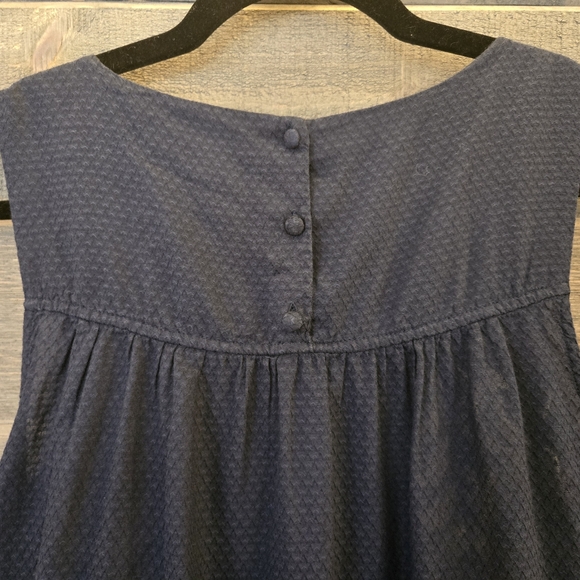 Lucky Brand Navy Embroidered Tank Medium - Picture 9 of 9